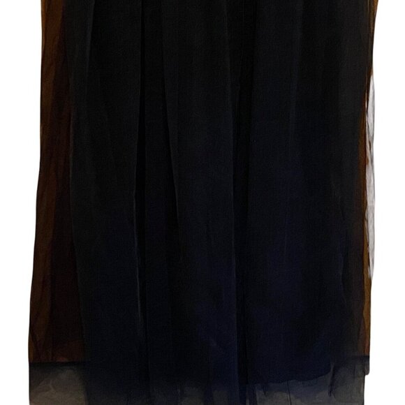 Lulus Tulle Strapless Maxi Dress Black Lined Wedding Prom Gala - Picture 5 of 15